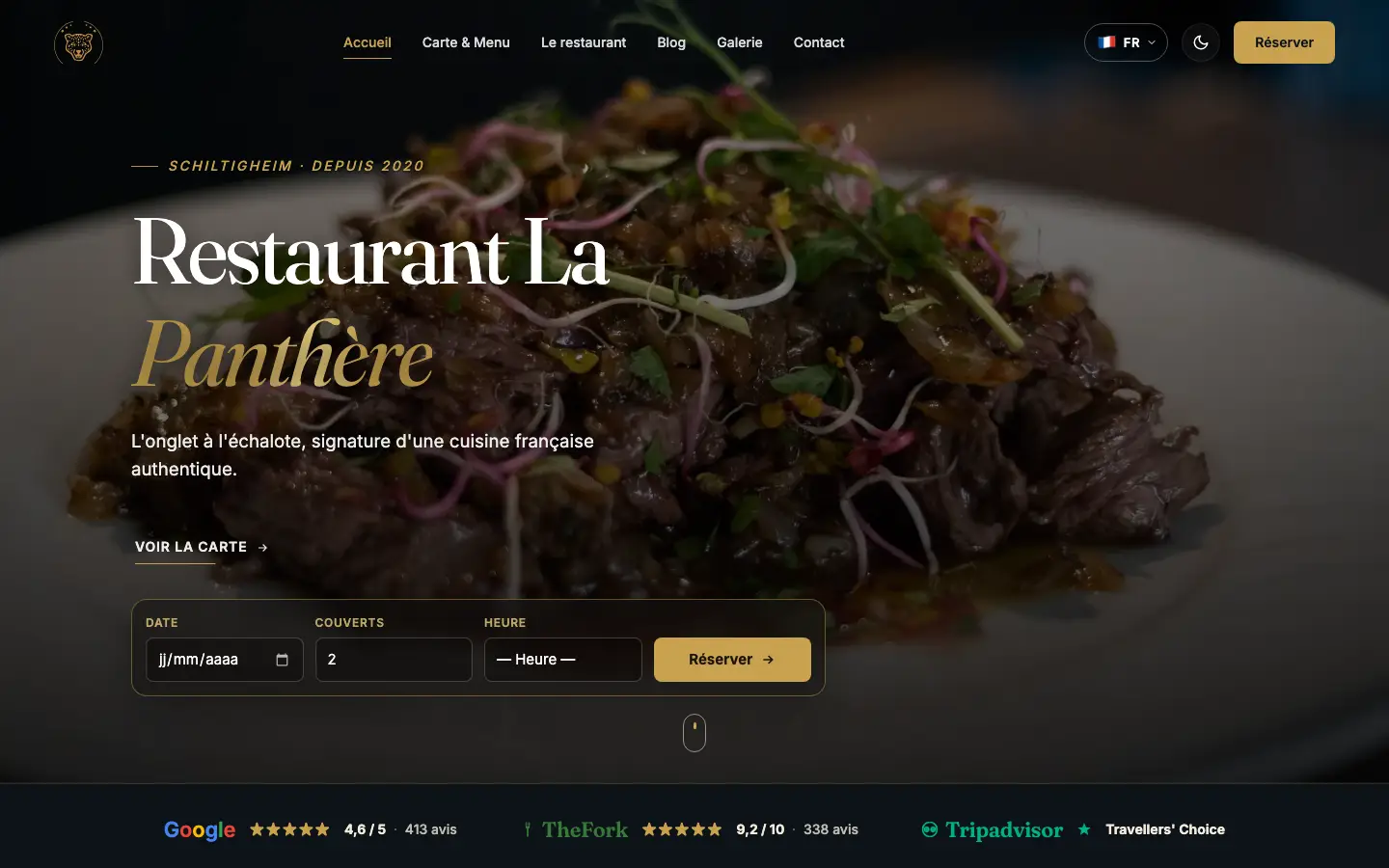 Aperçu du site La Panthère
